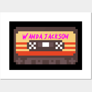 Wanda Jackson 8bit Cassette Tape Posters and Art